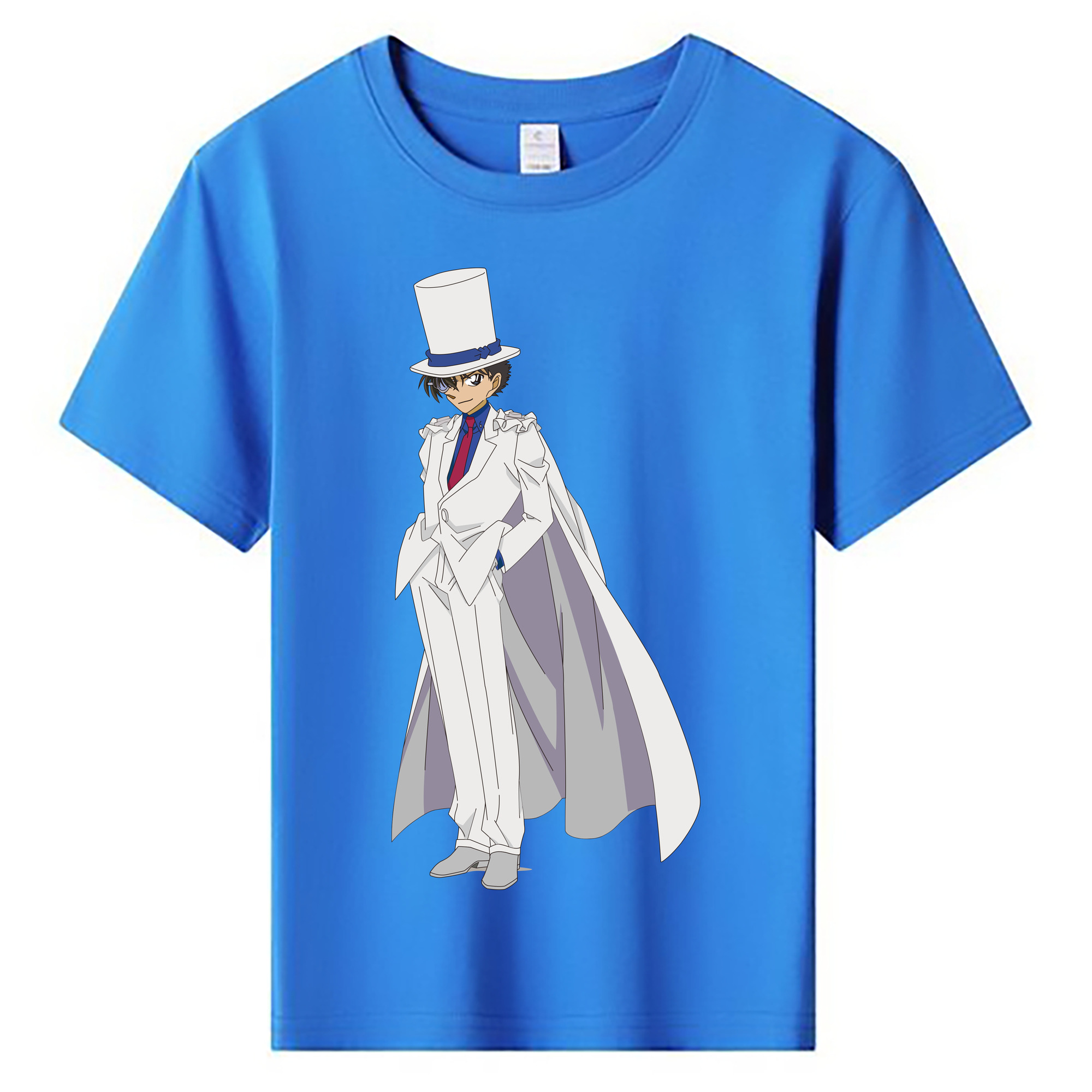 （画像用） 名探偵コナン くろば かいと Detective Conan Kuroba Kaito 綿100％キッズTシャツ（フロントプリント）